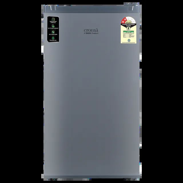 Croma 84 Litres 2 Star Direct Cool Single Door Refrigerator with Reversible Door ( Grey)